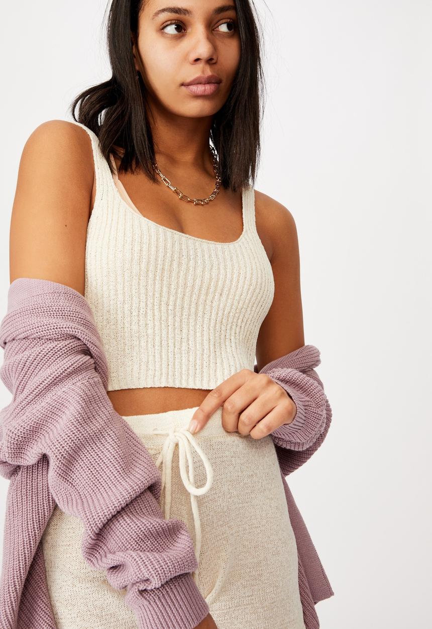 Cotton On - Match me cami - seashell white