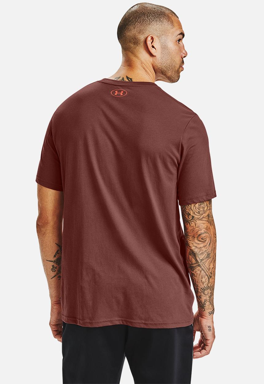 Under Armour - Ua multicolour collegiate short sleeve tee - burgundy