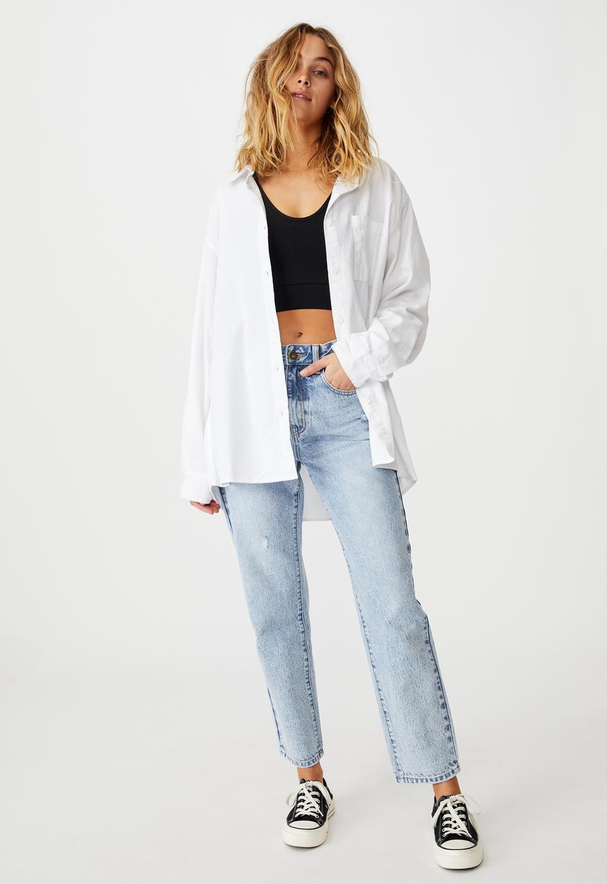 Cotton On - Boyfriend shirt - white