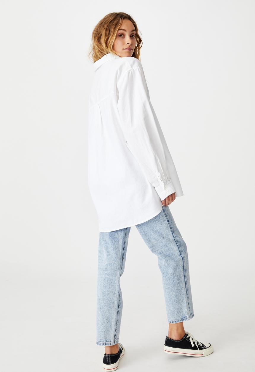 Cotton On - Boyfriend shirt - white