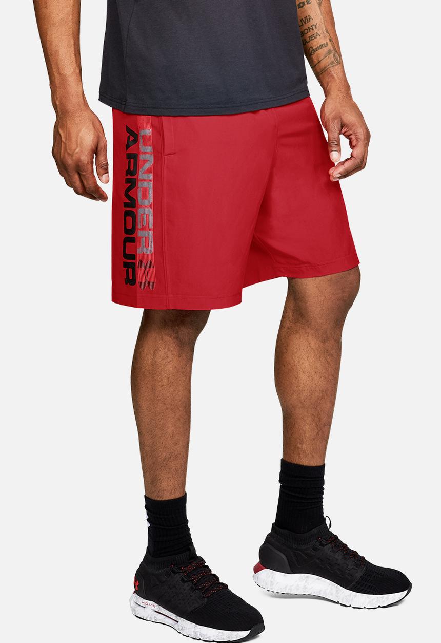 Under Armour - Ua woven wordmark shorts - red