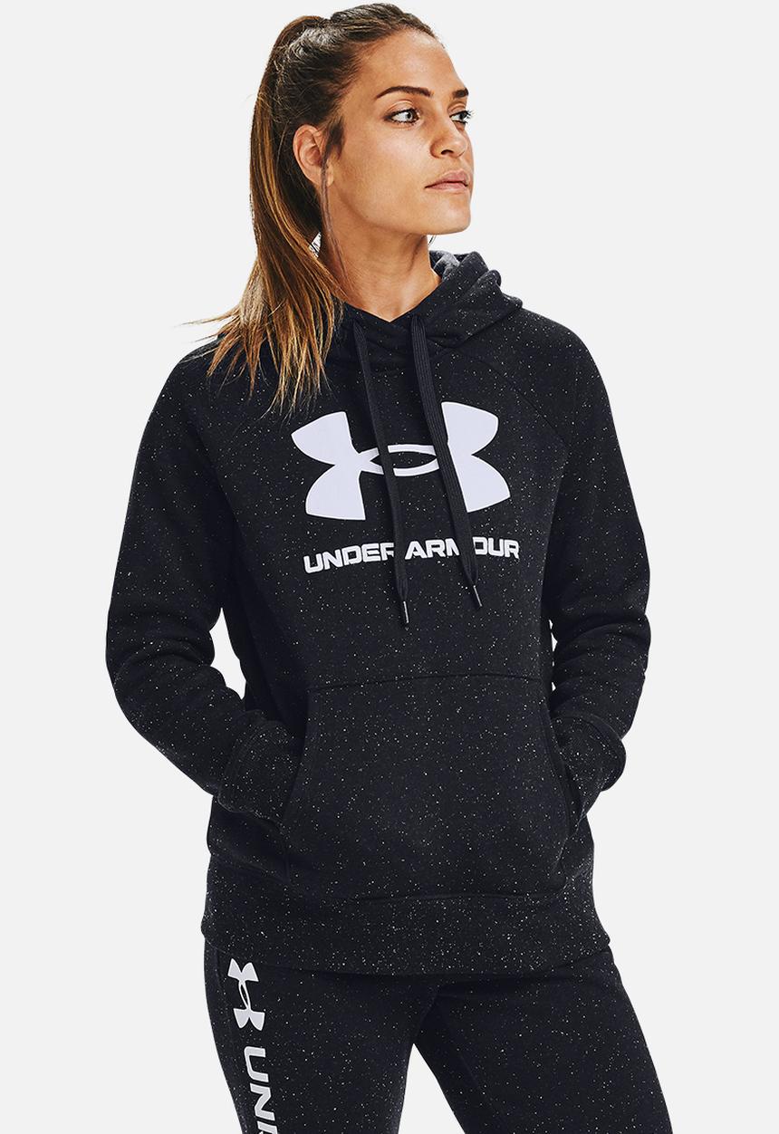 Under Armour - Rival fleece logo hoodie - black