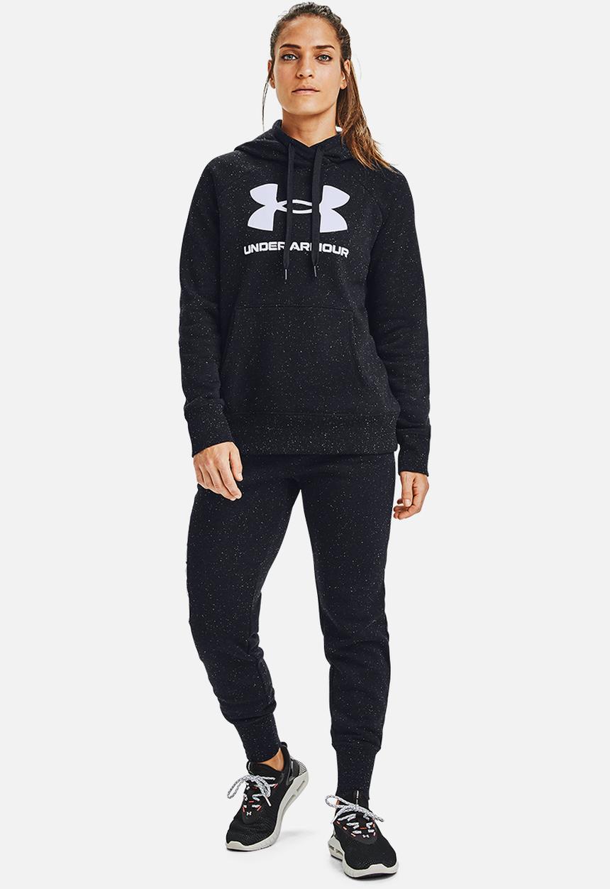 Under Armour - Rival fleece logo hoodie - black
