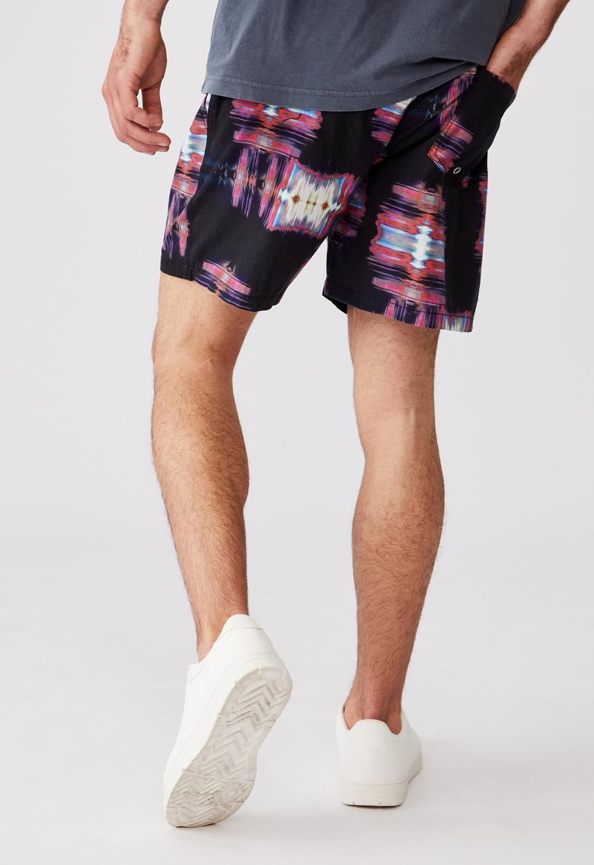 Cotton On - Kahuna short - multi / black squares