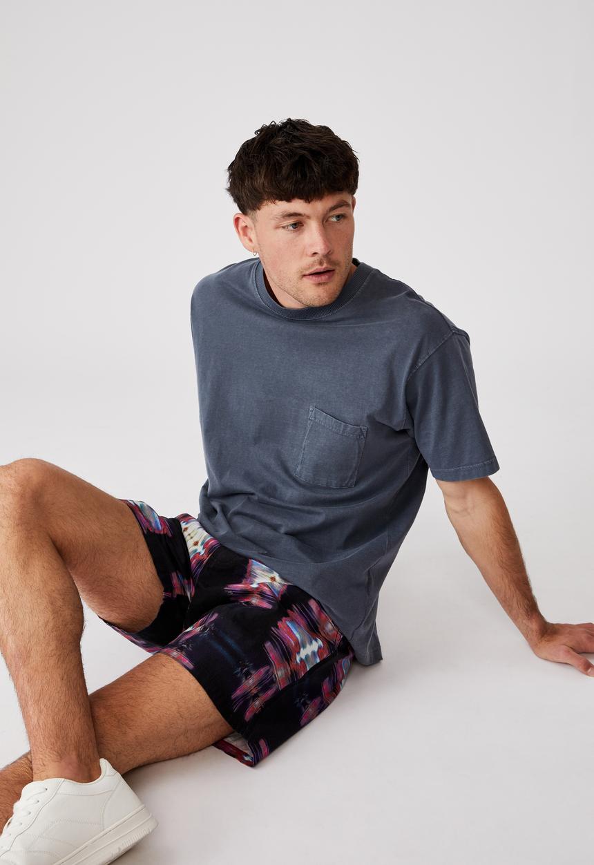 Cotton On - Kahuna short - multi / black squares