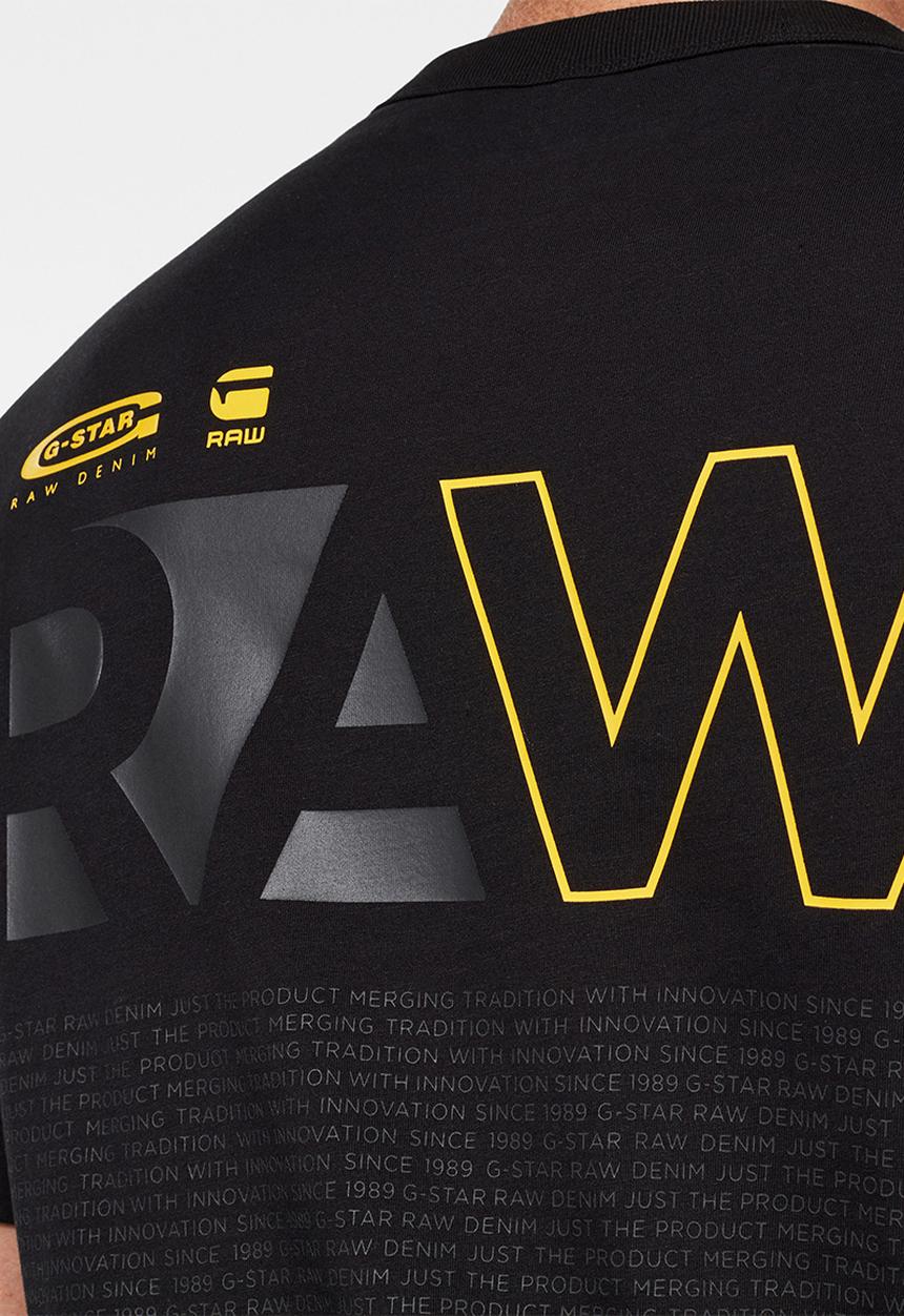 G-STAR - Back graphic logo tee - black