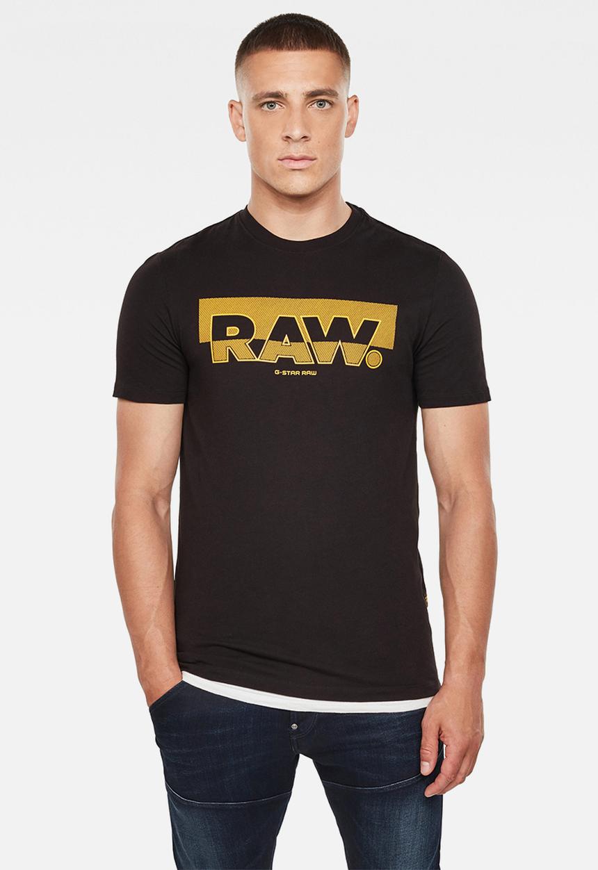 G-STAR - Raw graphic slim r short sleeve tee - black