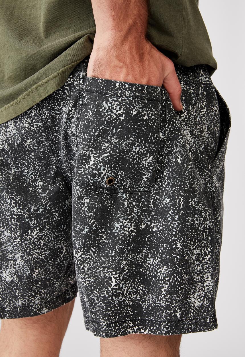 Cotton On - Kahuna short - grey / black leopard