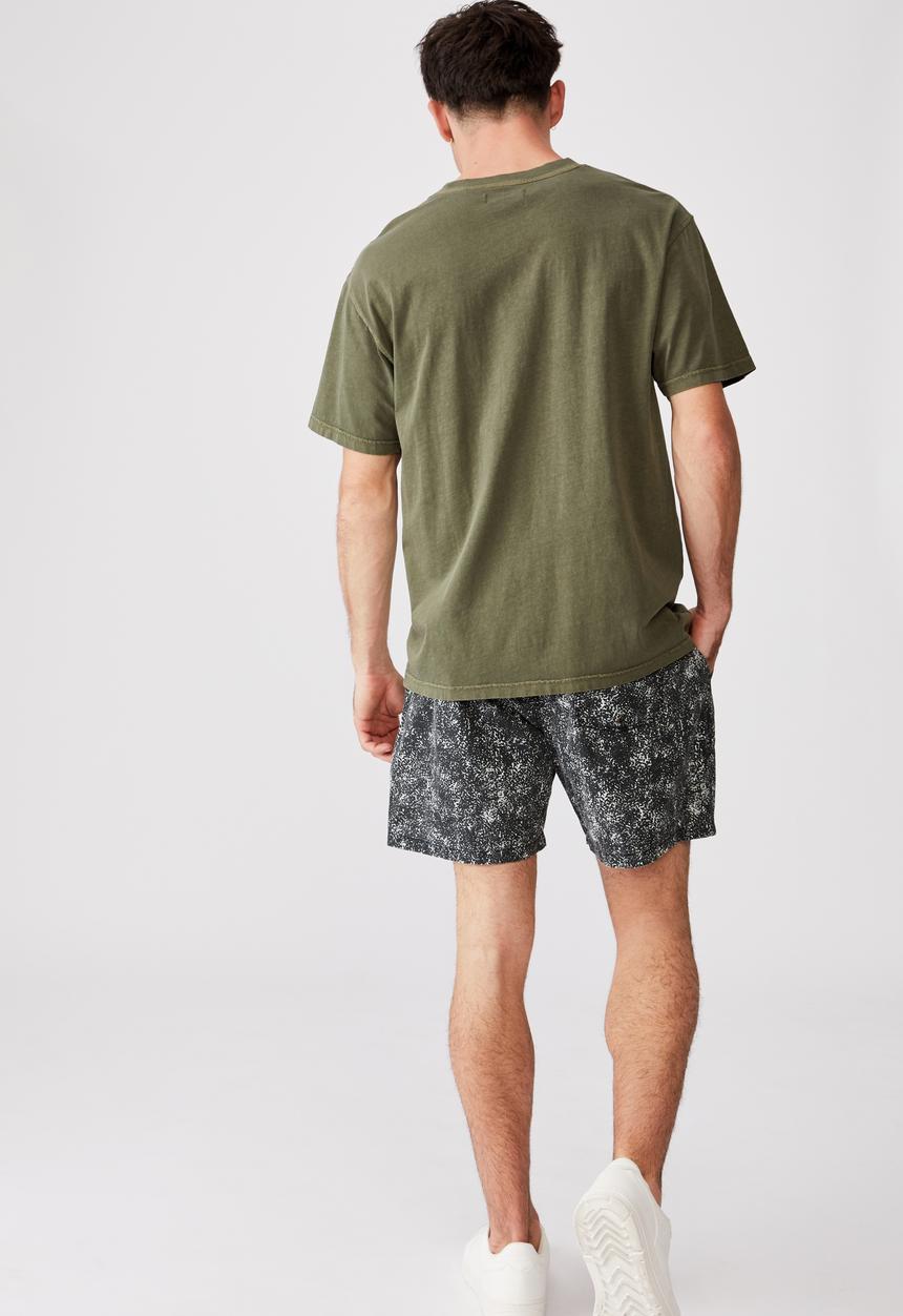 Cotton On - Kahuna short - grey / black leopard