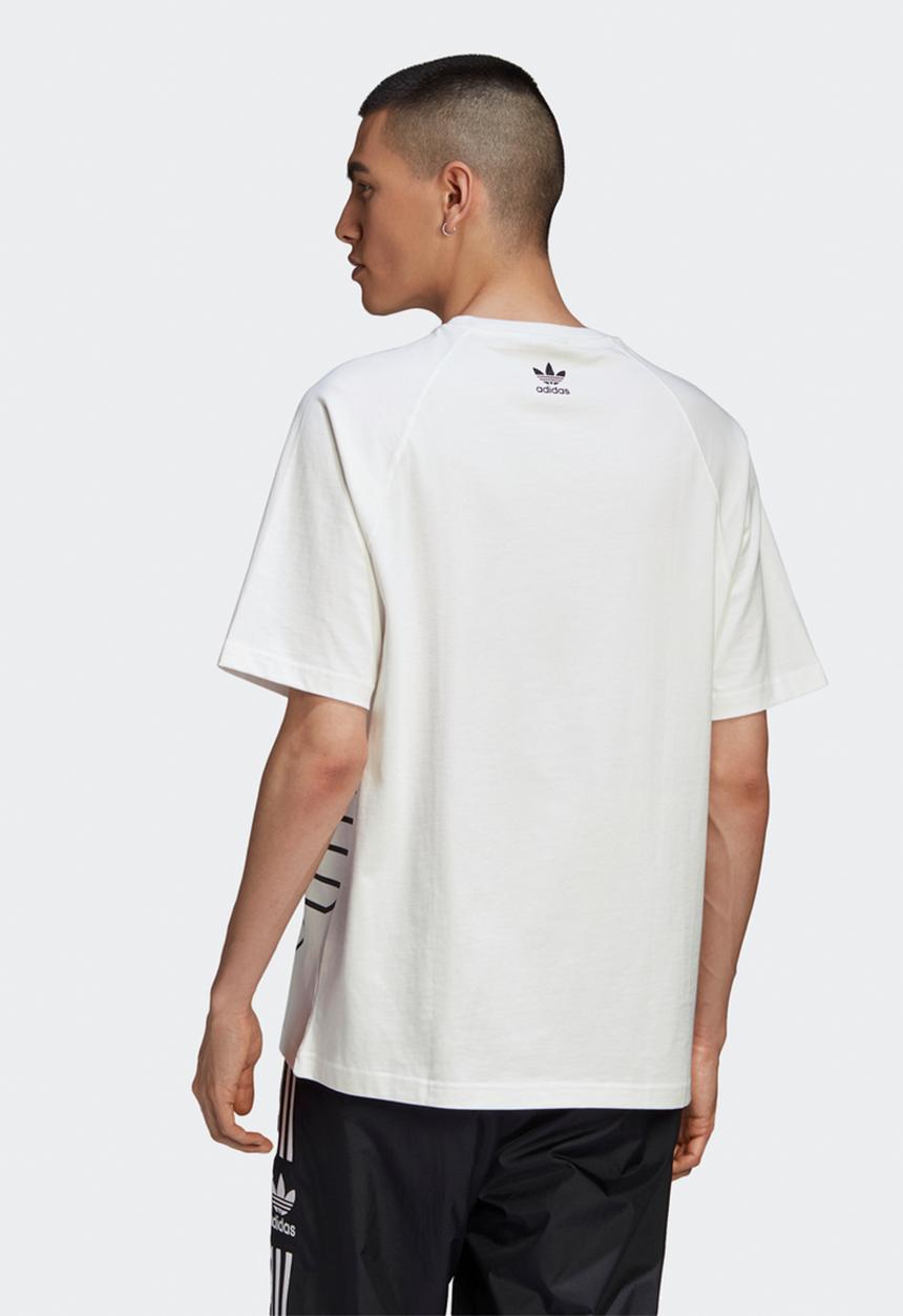 adidas Originals - Big trefoil out short sleeve tee - white & black
