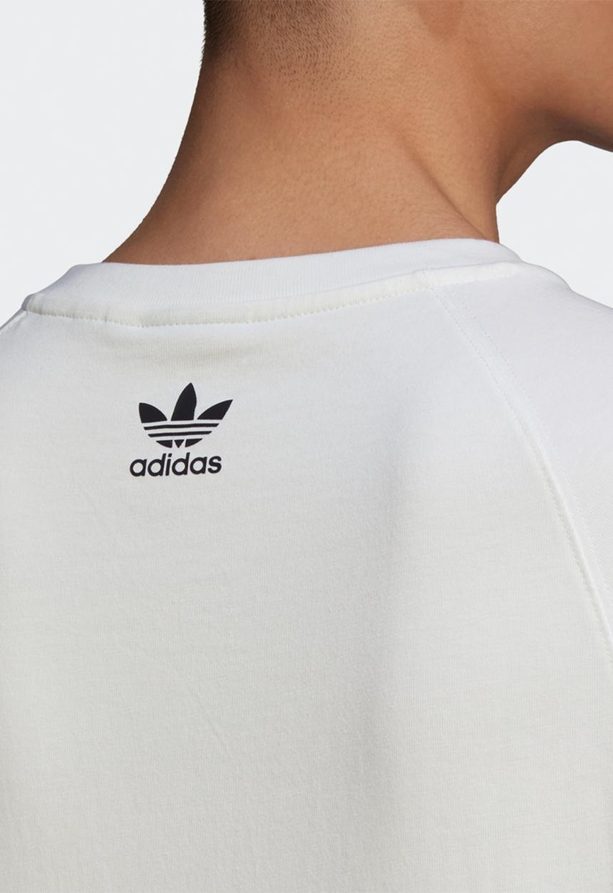 adidas Originals - Big trefoil out short sleeve tee - white & black