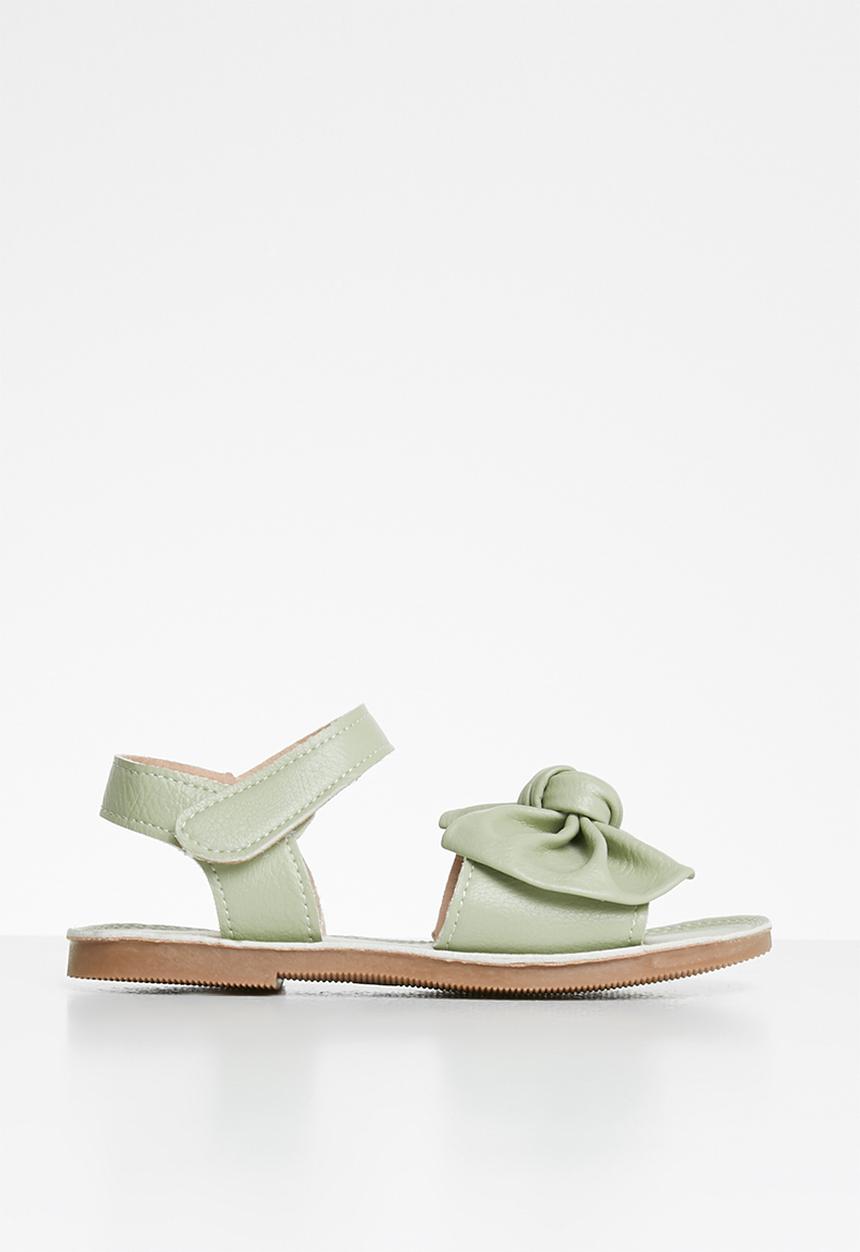 Pop Candy - Girls bow sandal - green