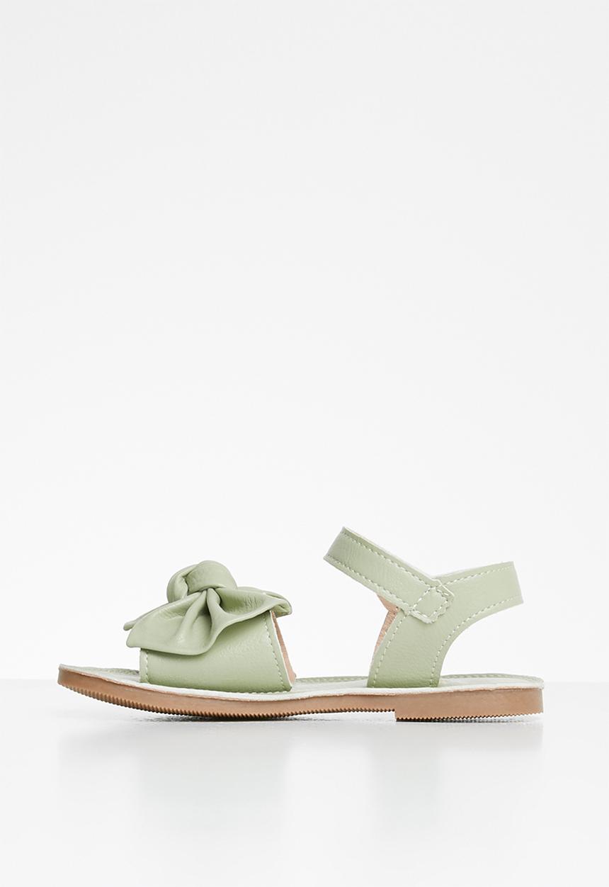 Pop Candy - Girls bow sandal - green