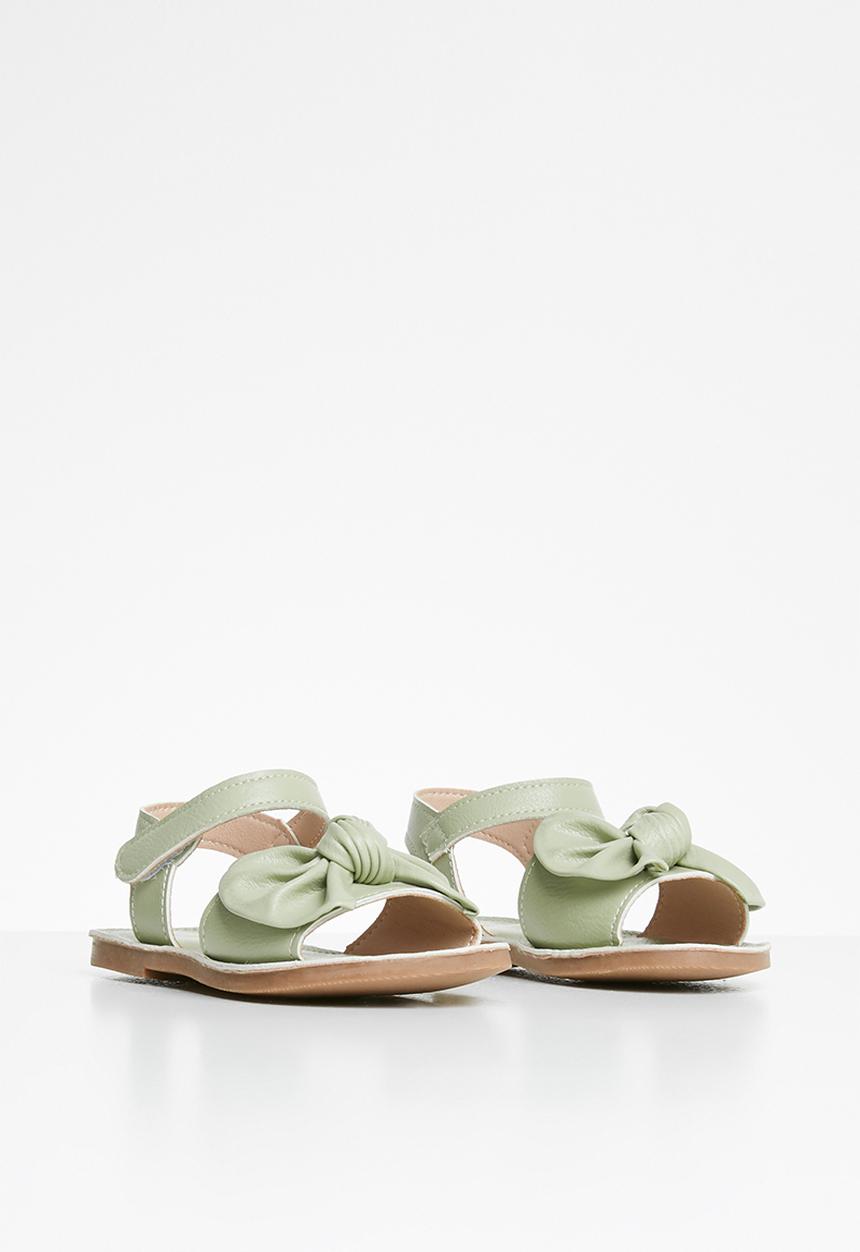 Pop Candy - Girls bow sandal - green