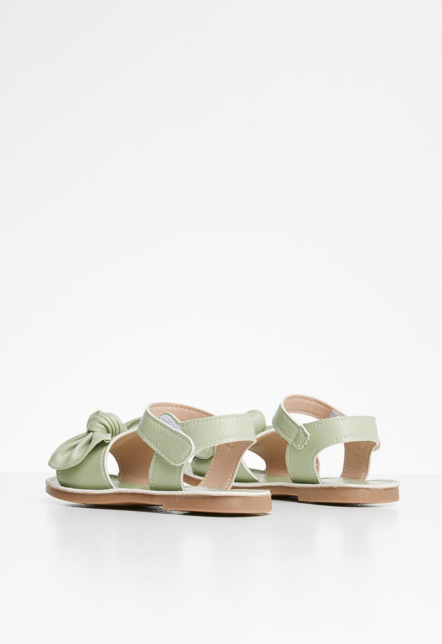 Pop Candy - Girls bow sandal - green