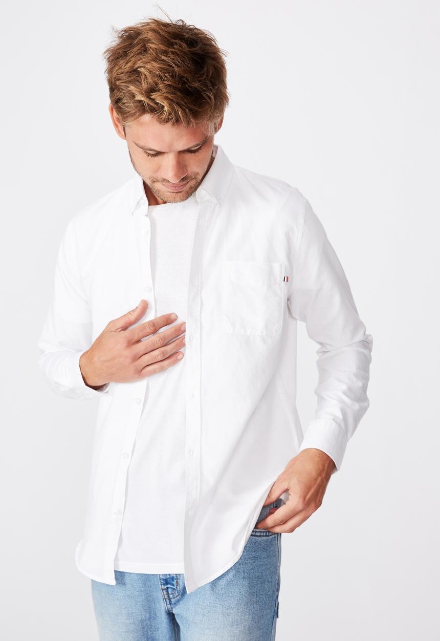Cotton On - Brunswick shirt 3 - white oxford