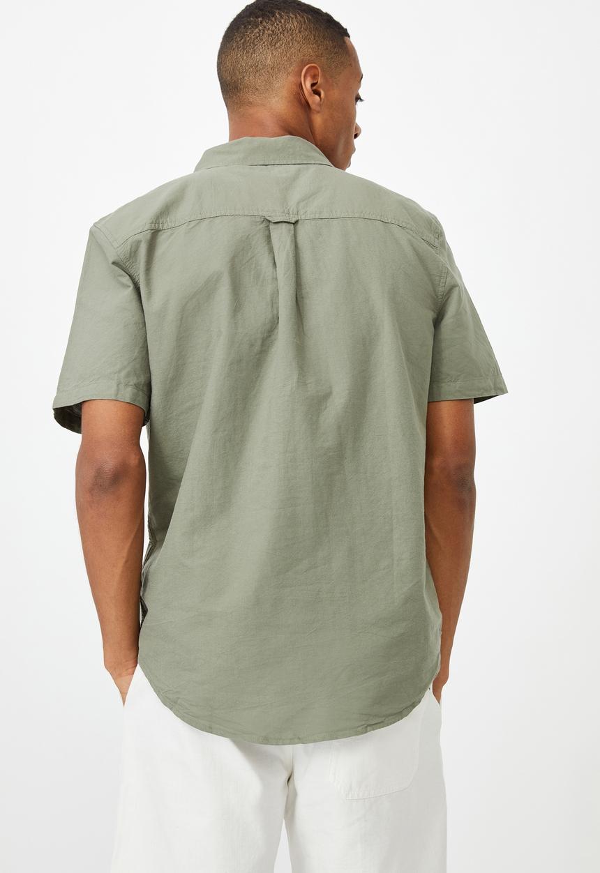 Cotton On - Vintage prep short sleeve shirt - sage