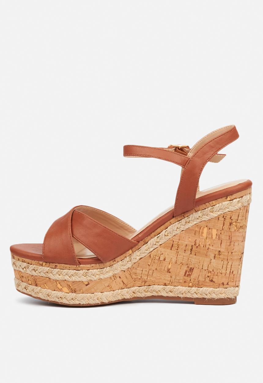 Miss Black - Dioxy wedge - tan