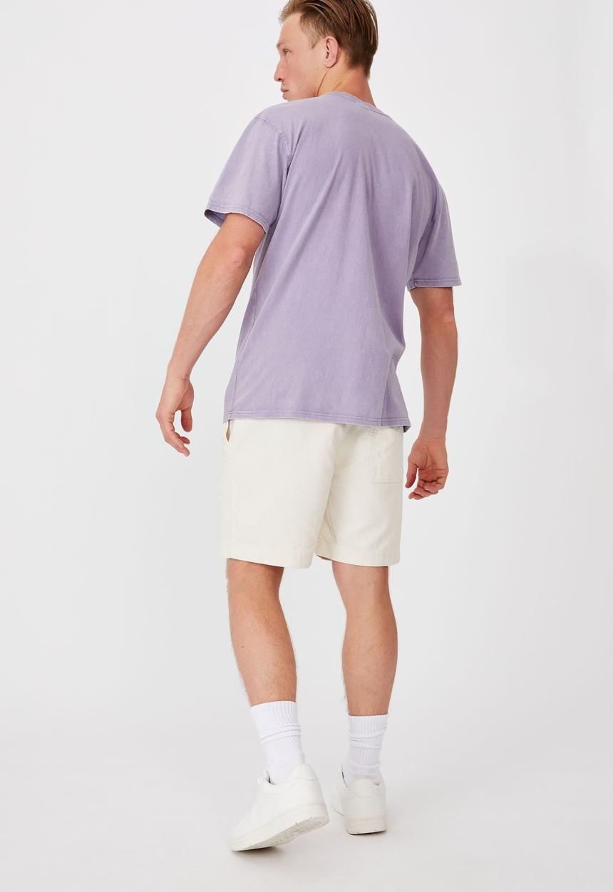 Cotton On - Washed pocket tee - violet daze