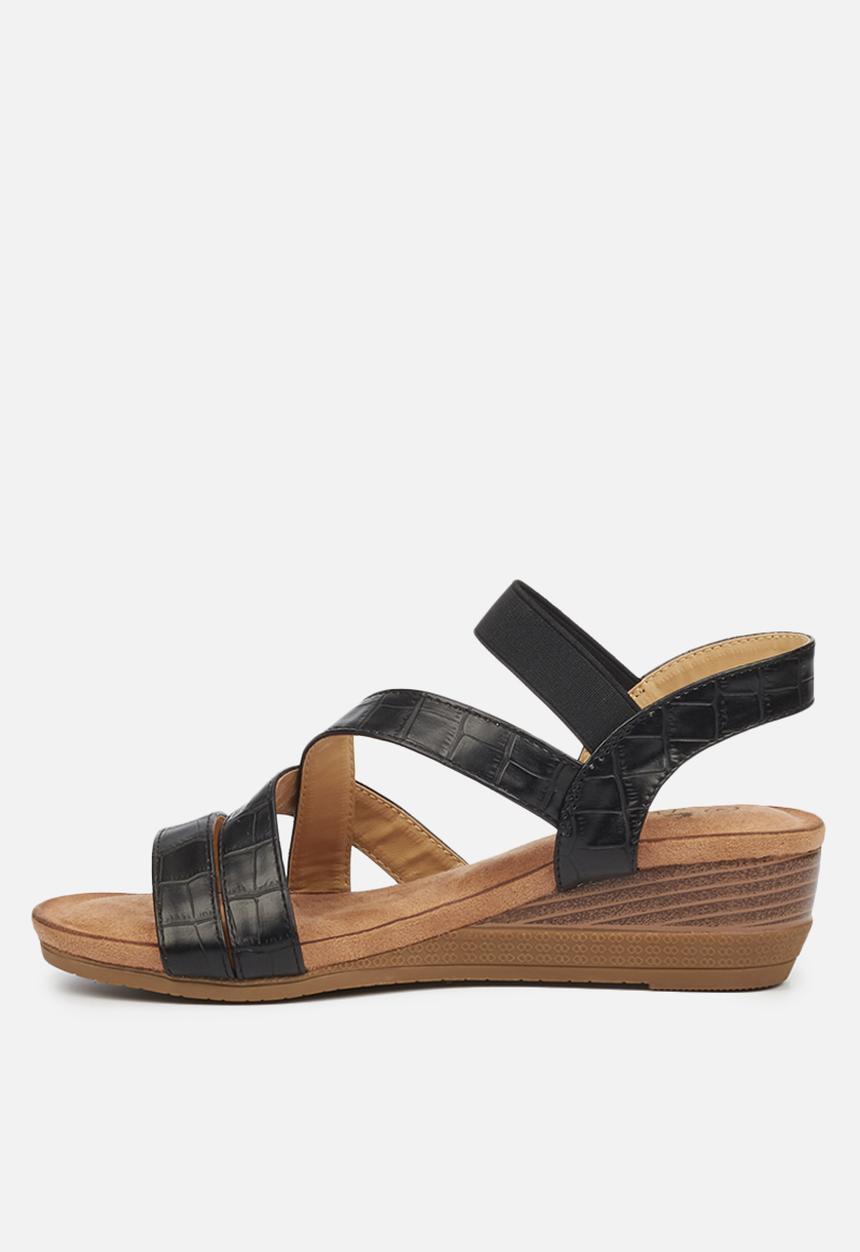Butterfly Feet - Cameroon wedge - black