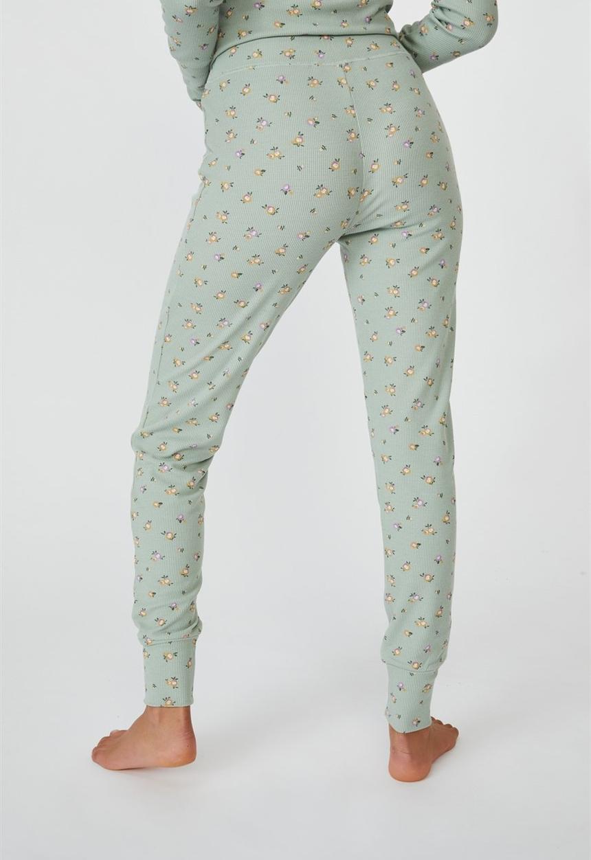 Cotton On - Waffle long john - washed aloe