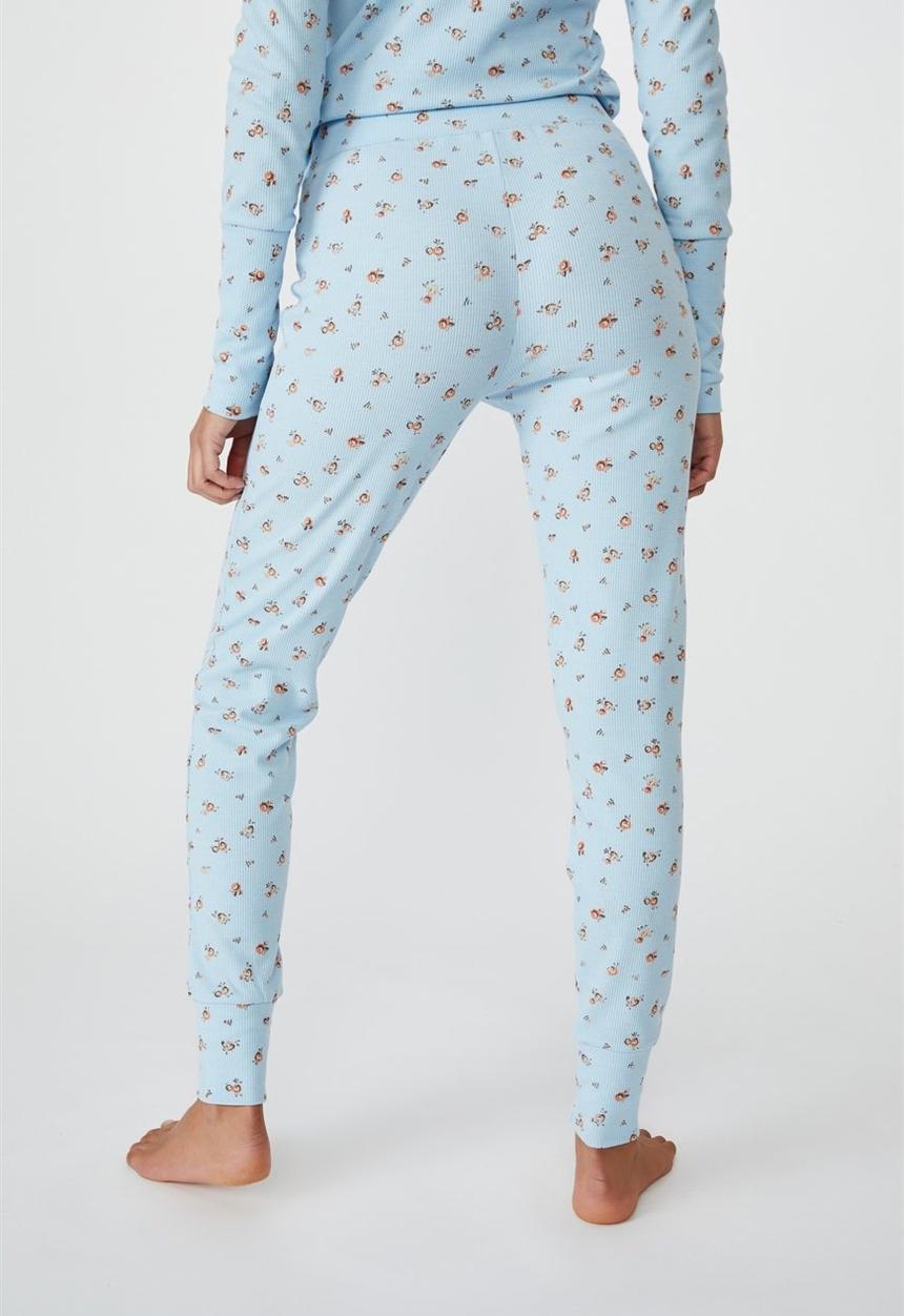 Cotton On - Waffle long john - baby blue