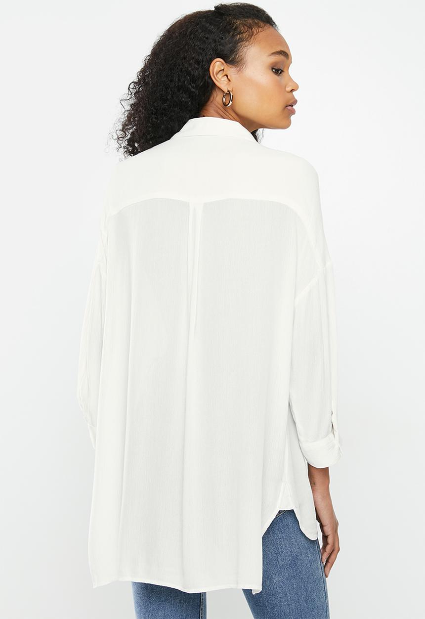 ONLY - Alexandra life 3/4 shirt wvn - neutral 