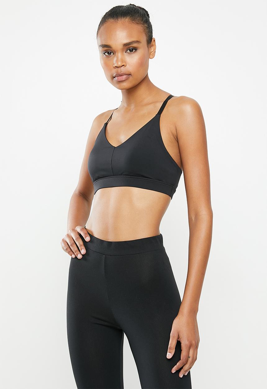 PUMA - Low impact strappy bra - black