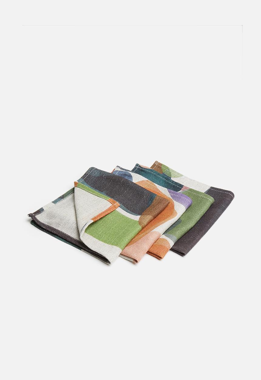 Hertex Haus - Mankind napkin set of 4 - soil