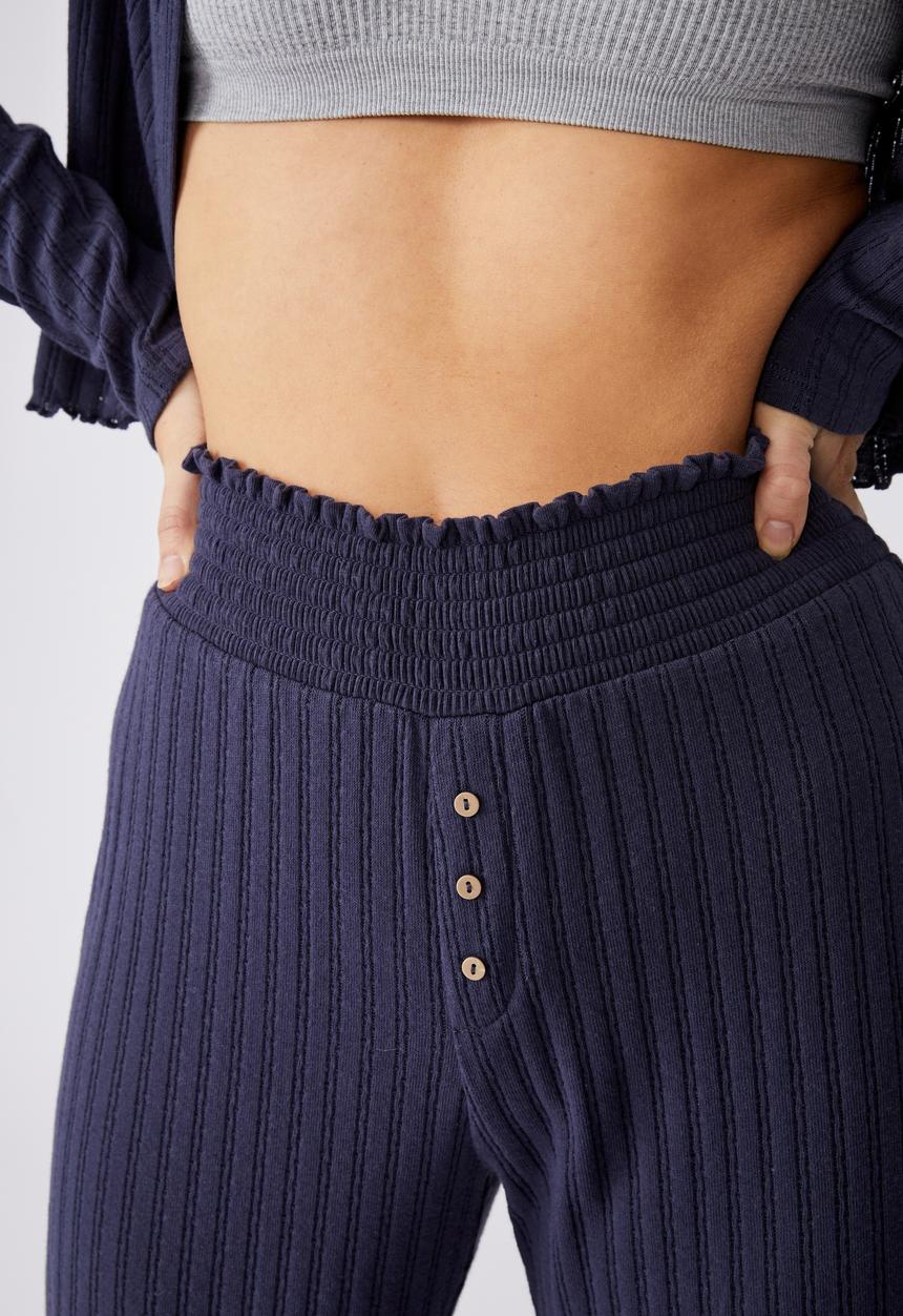 Cotton On - Knit pointelle sleep pant - phantom