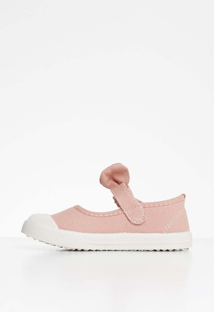 Pop Candy - Girls bow slip on shoe - pink