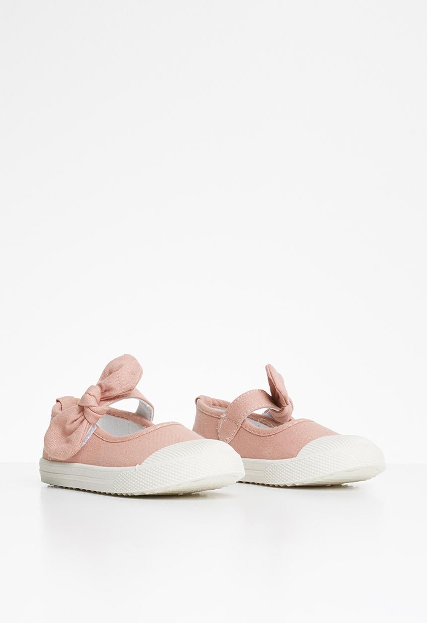 Pop Candy - Girls bow slip on shoe - pink
