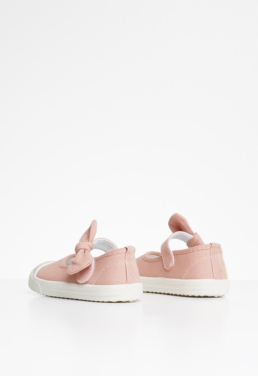 Pop Candy - Girls bow slip on shoe - pink