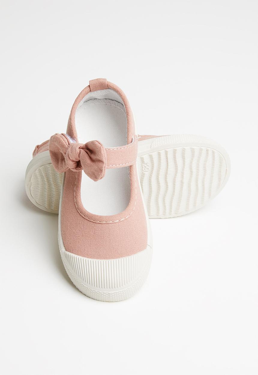 Pop Candy - Girls bow slip on shoe - pink