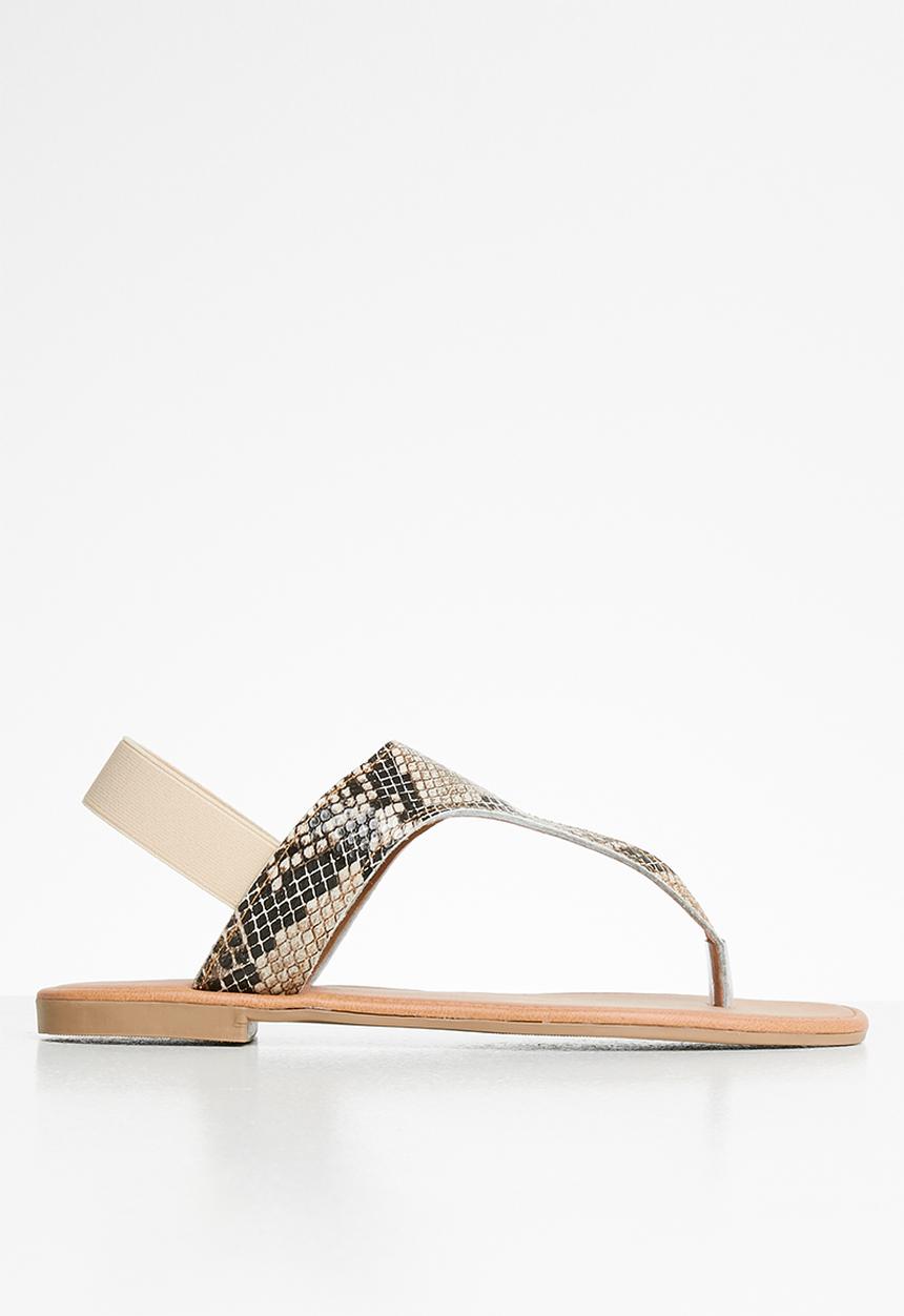 Superbalist - Londdi t-bar sandal - black & neutral