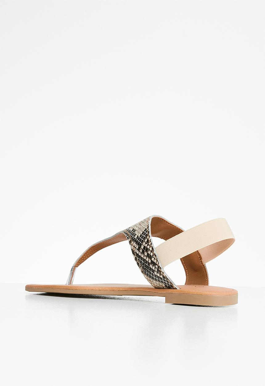 Superbalist - Londdi t-bar sandal - black & neutral