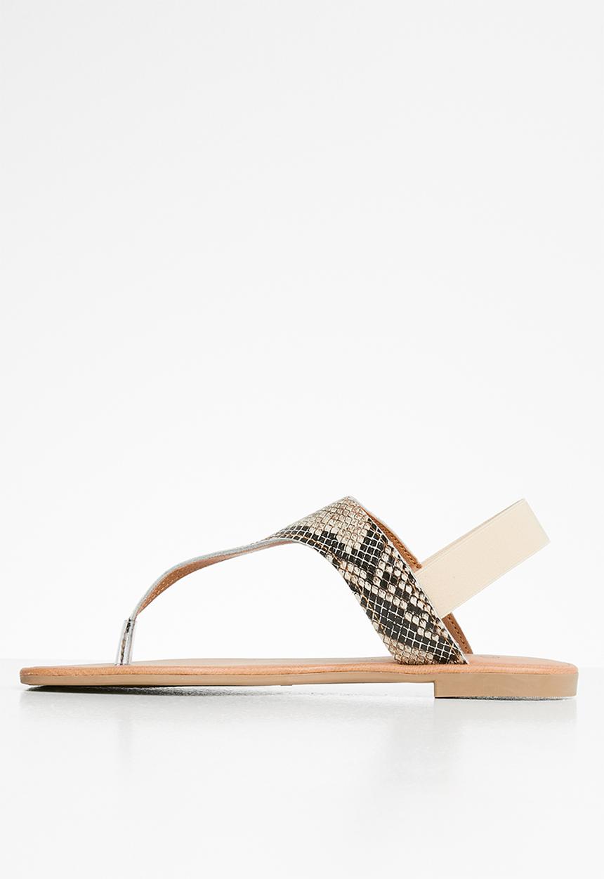 Superbalist - Londdi t-bar sandal - black & neutral