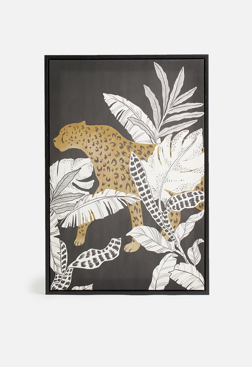 Hertex Haus - Night garden framed artwork - 45x65