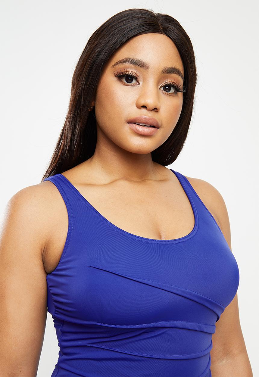 Jacqueline - Dart one piece - blue