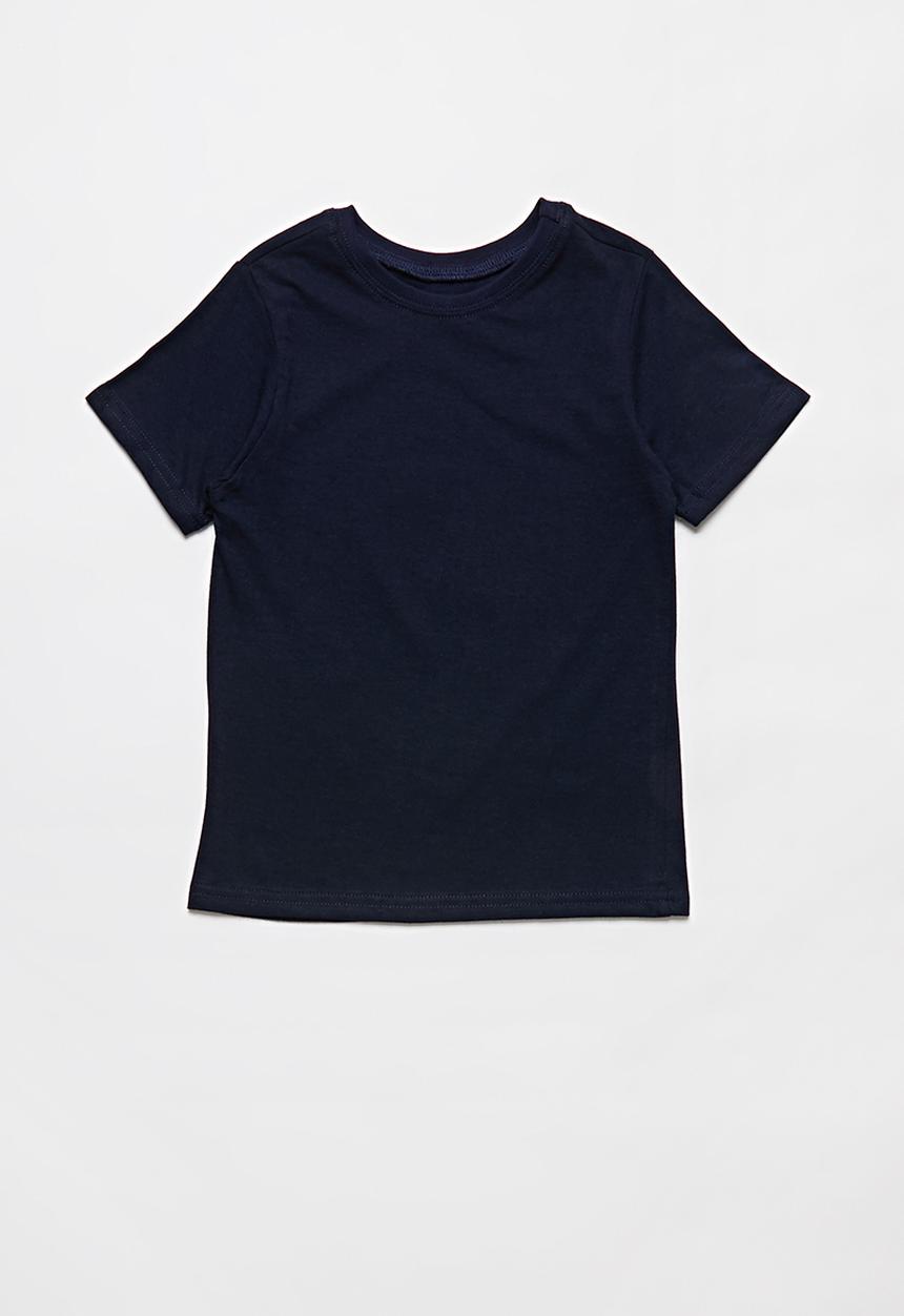 Pop Candy - Girls 2 pack tee - navy & grey 