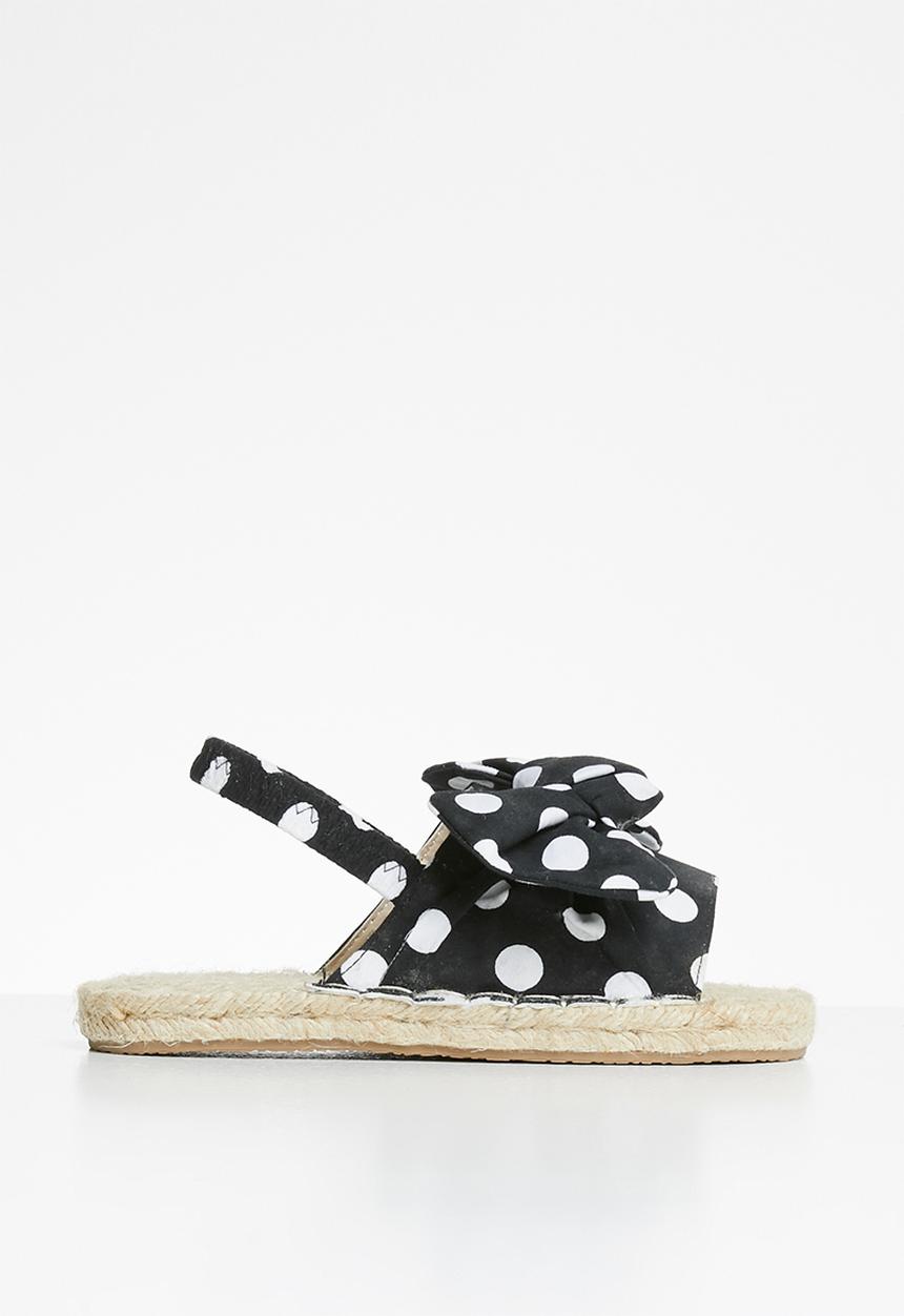 Pop Candy - Girls espadrille sandal - black