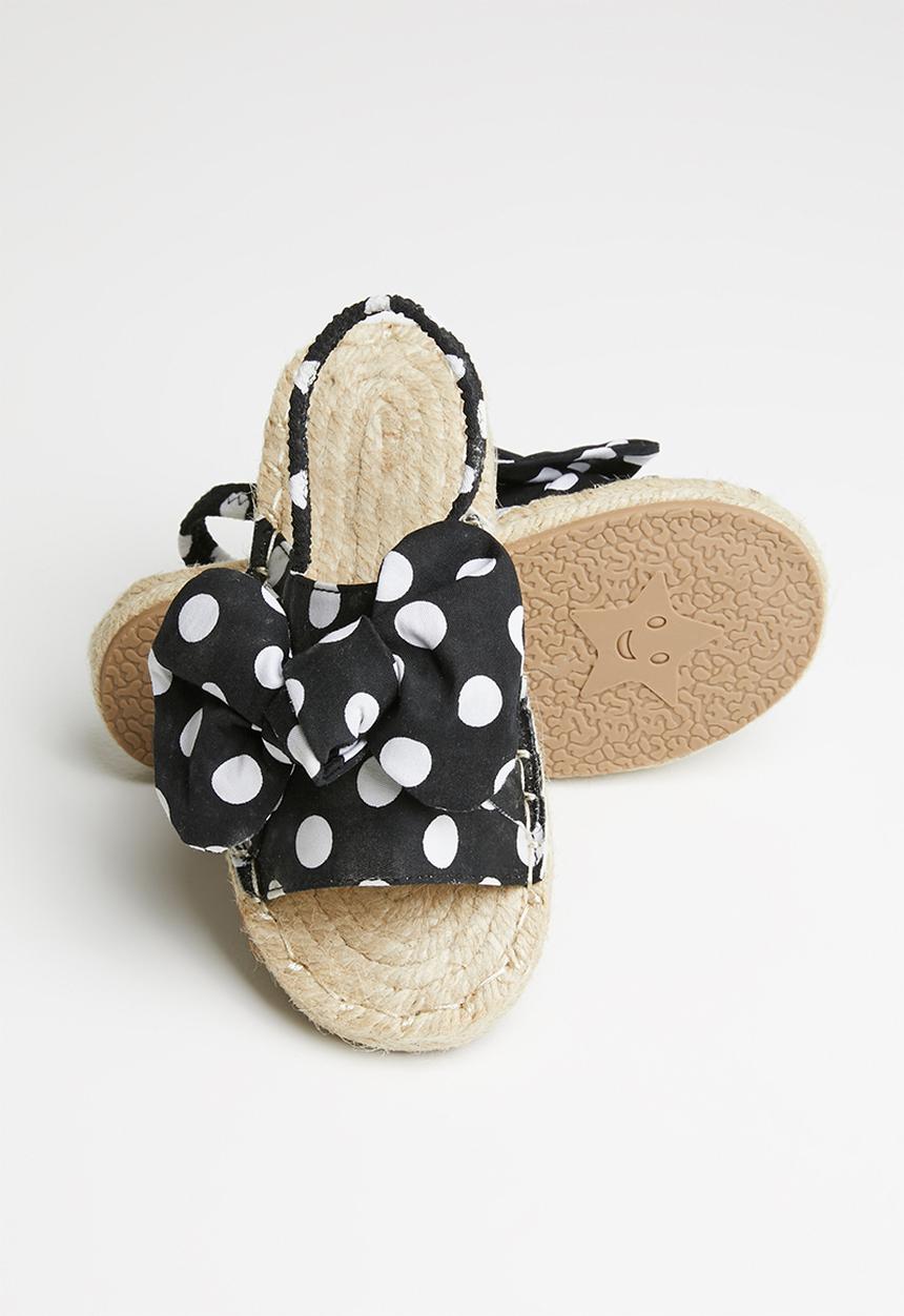 Pop Candy - Girls espadrille sandal - black