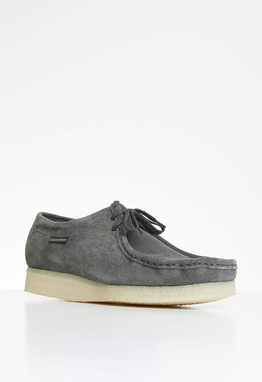 Grasshoppers - Origin suede moccasin - charcoal