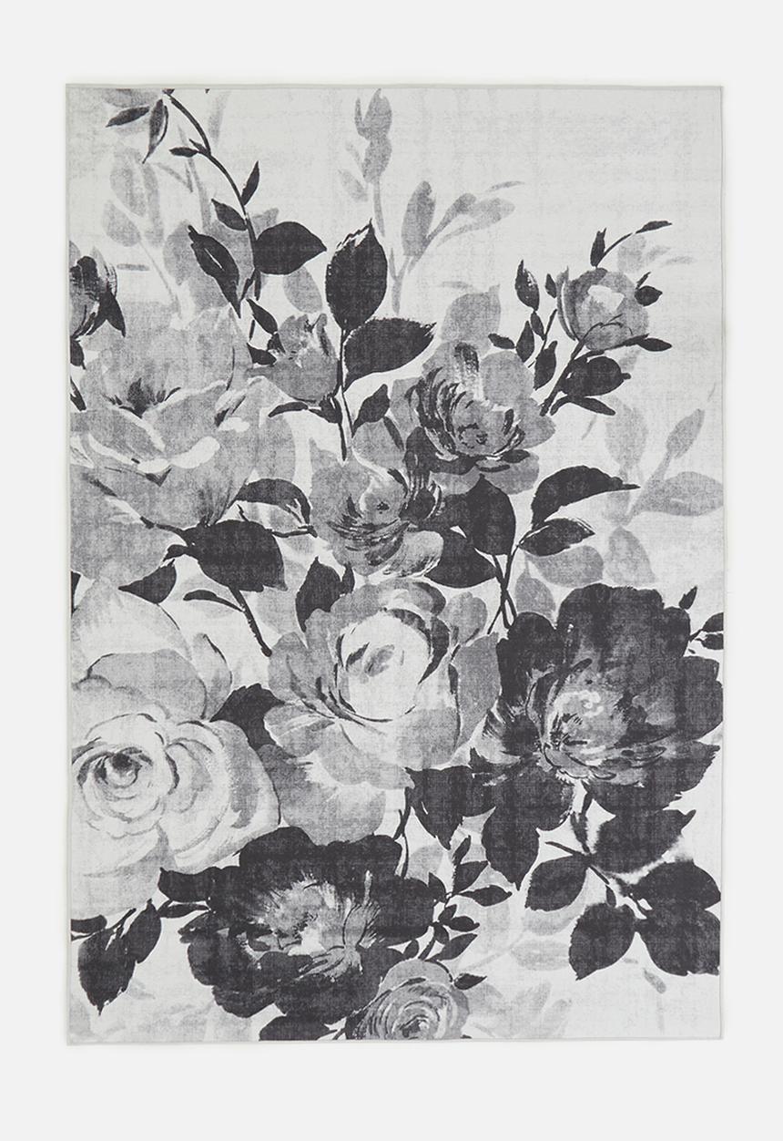 Fotakis - Option rug - floral greyscale