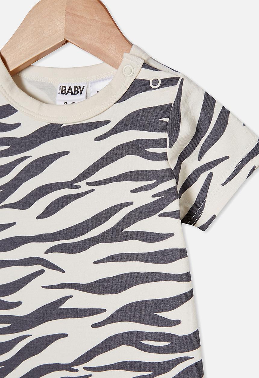 Cotton On - The short sleeve bubbysuit - dark vanilla