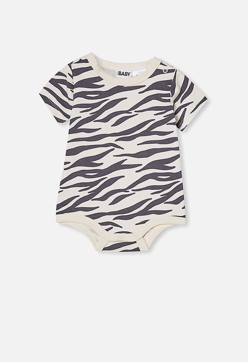 Cotton On - The short sleeve bubbysuit - dark vanilla