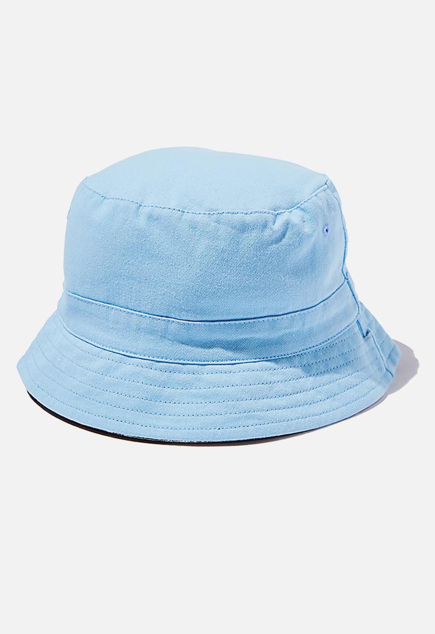 Cotton On - Reversible bucket hat - sky haze dino