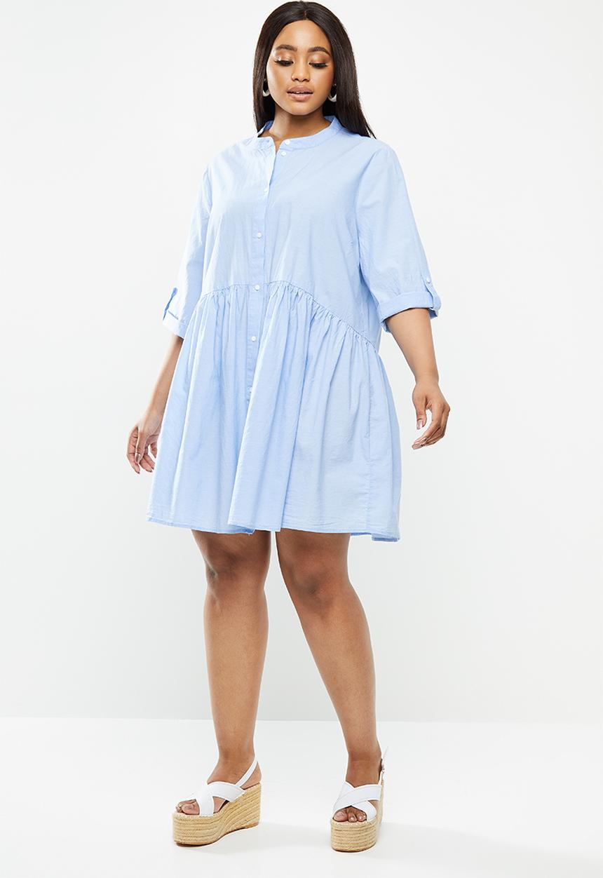 Carmakoma - Chicago life 2/4 denim tunic dress - blue