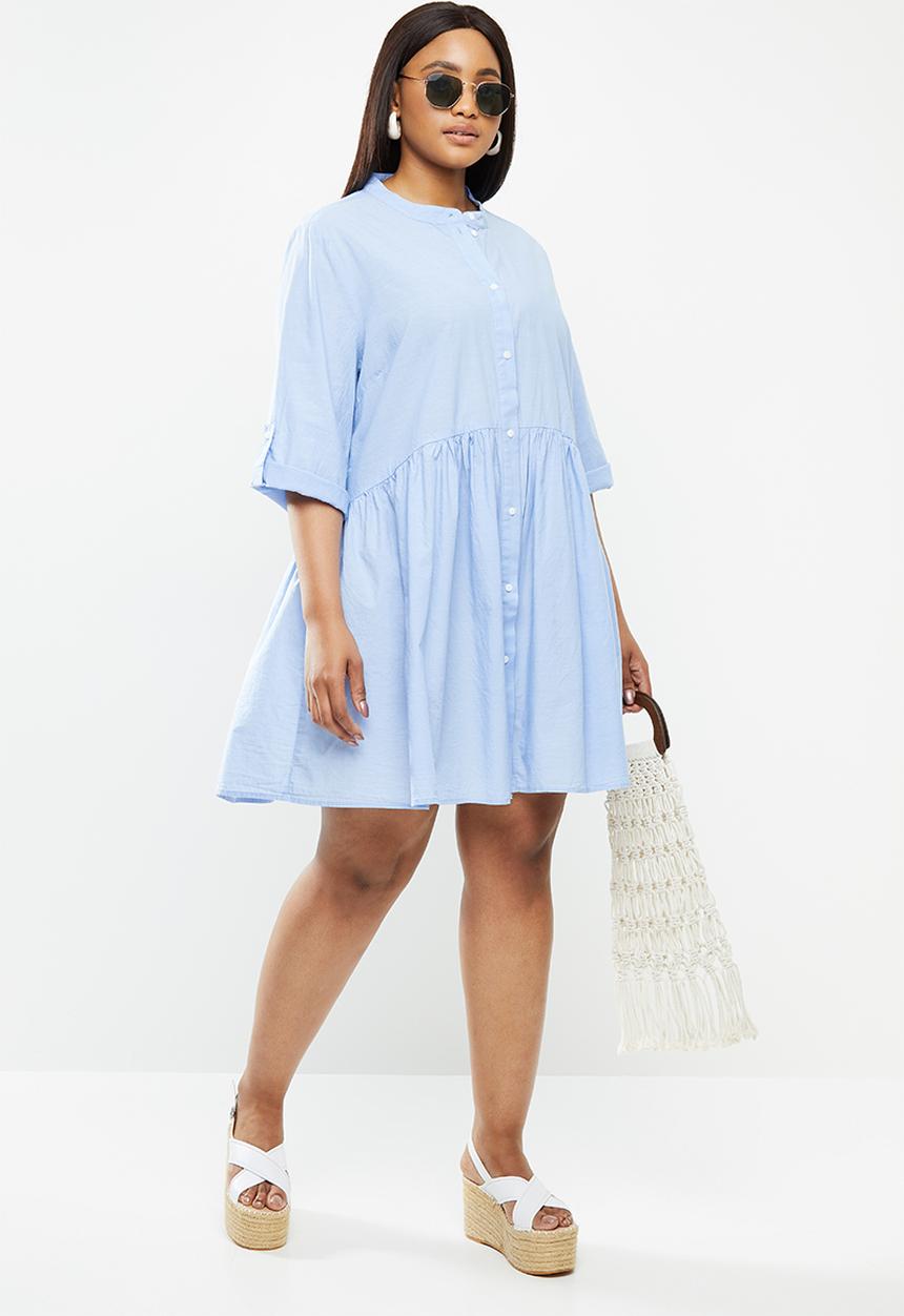 Carmakoma - Chicago life 2/4 denim tunic dress - blue