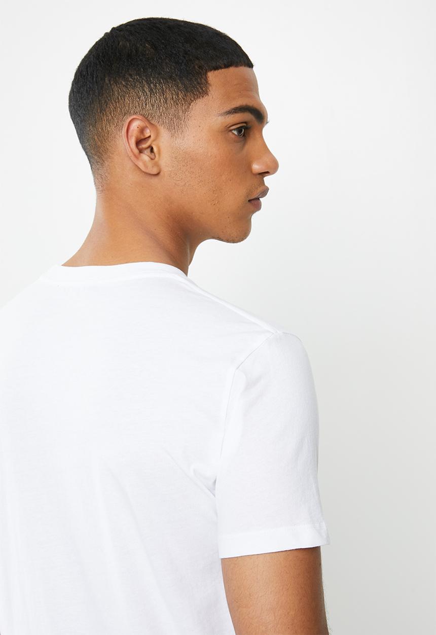 Replay - White side pocket printed tee - white